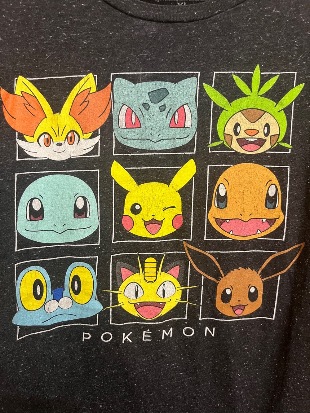 Black Classic Pokemon XL Shirt